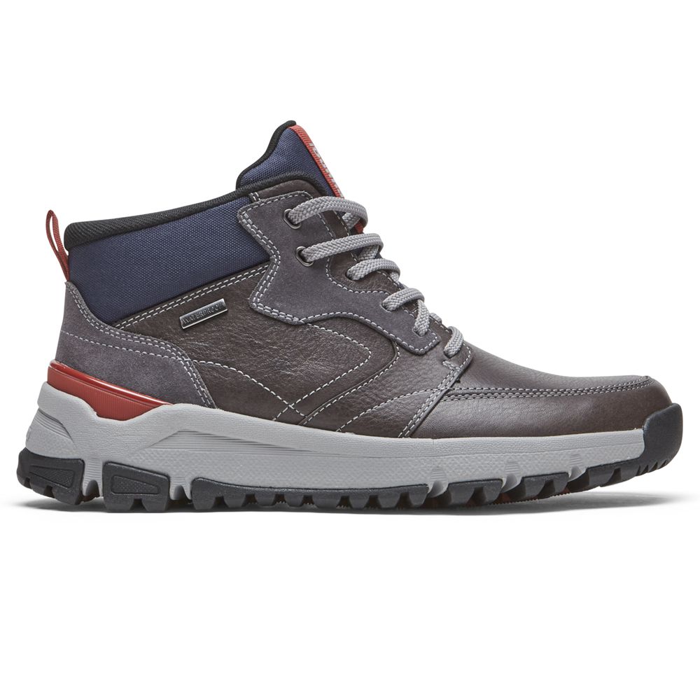 Botas Rockport Glastonbury Mid Waterproof Homem - Cinzentas Escuro ( 643-EKSTHF )